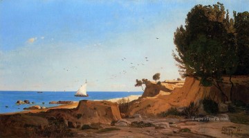  Camille Oil Painting - Around the Cap Couronne near Marseille scenery Paul Camille Guigou